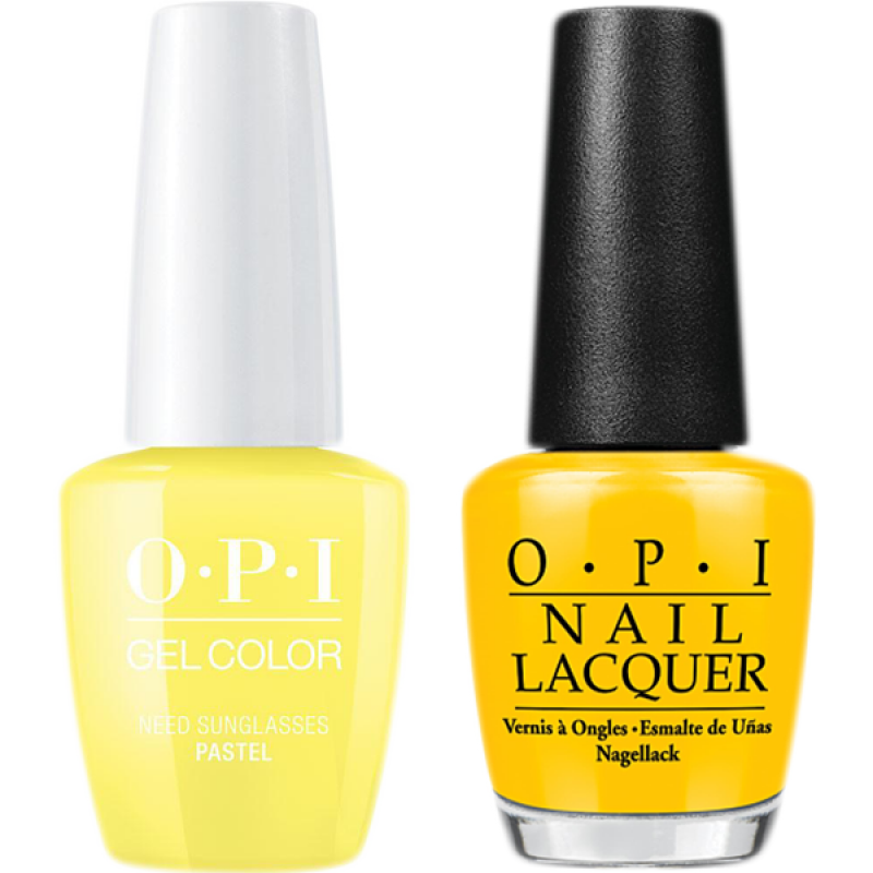 OPI GelColor And Nail Lacquer, B46, Need Sunglasses, 0.5oz 